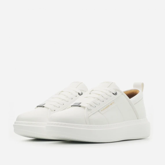 Sneakers Eco-Wembley in pelle vegana bianca