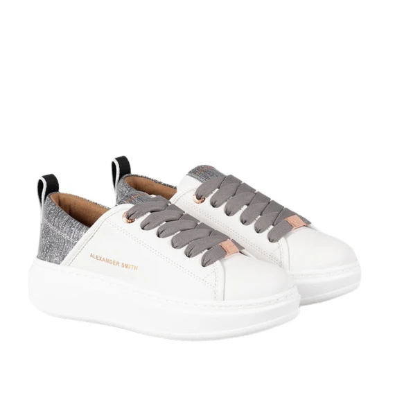 Sneakers vegana Wembley bianca e grigio