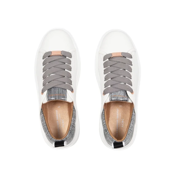 Sneakers vegana Wembley bianca e grigio