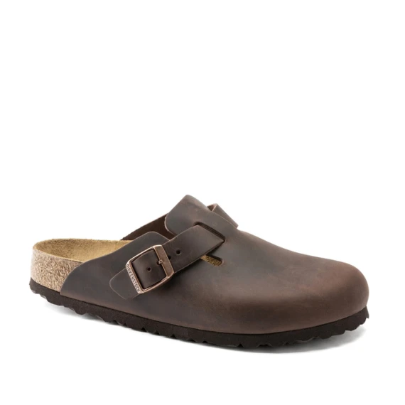 Boston in pelle di nabuck oliata marrone