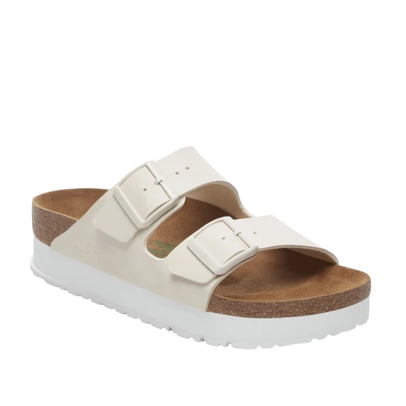 Sandalo Arizon Papillio in pelle vegana Birko Flor bianco
