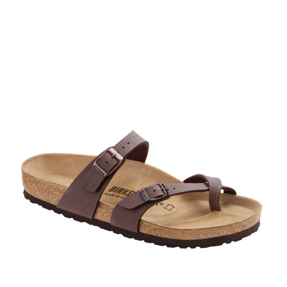 Sandalo infradito Mayari marrone con cinturino attorno all'alluce