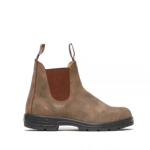 Stivaletto in pelle marrone