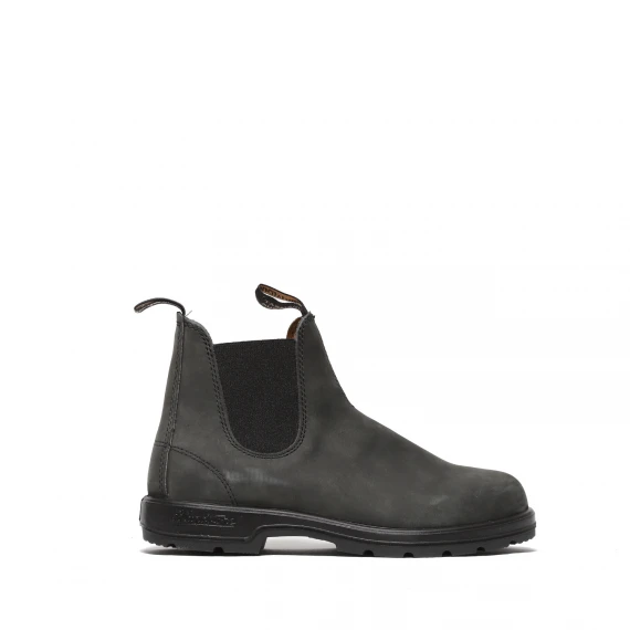 Stivaletto con tomaia in morbido nabuck grigio