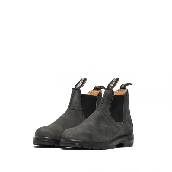 Stivaletto con tomaia in morbido nabuck grigio