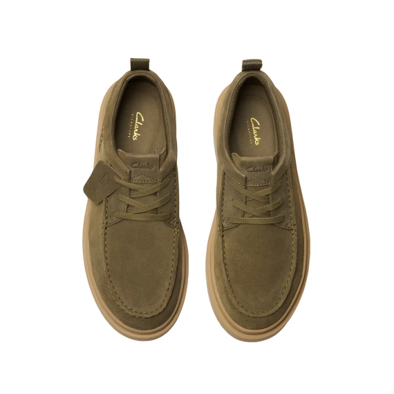 Scarpa legata Torhill in morbido suede verde oliva