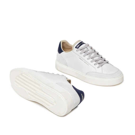 Sneakers Eclipse in morbida pelle bianca
