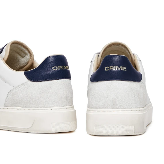 Sneakers Eclipse in morbida pelle bianca