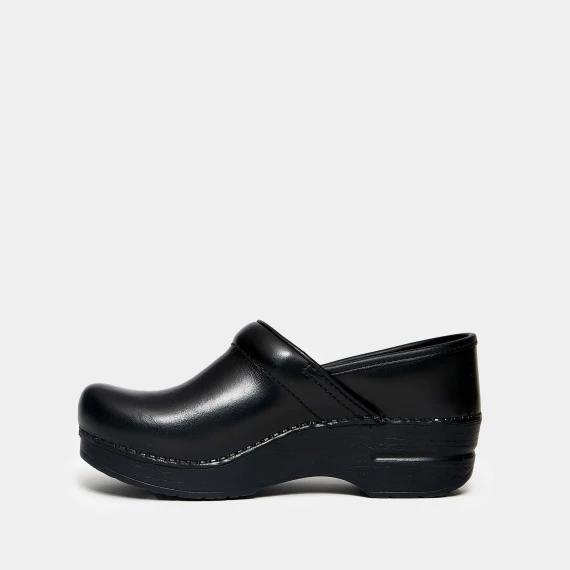 Zoccolo  PROFESSIONAL  in pelle lucida nera