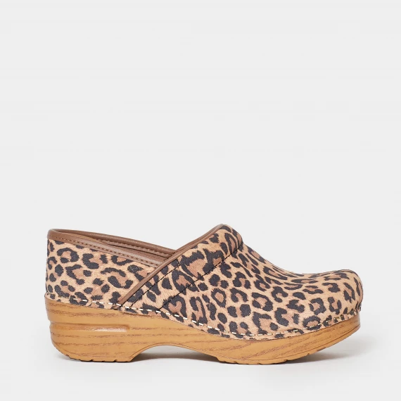 Classico zoccolo Dansko in suede animalié