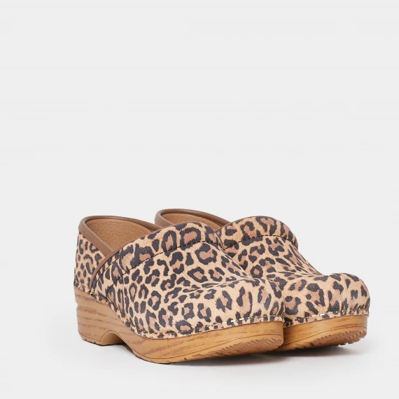 Classico zoccolo Dansko in suede animalié
