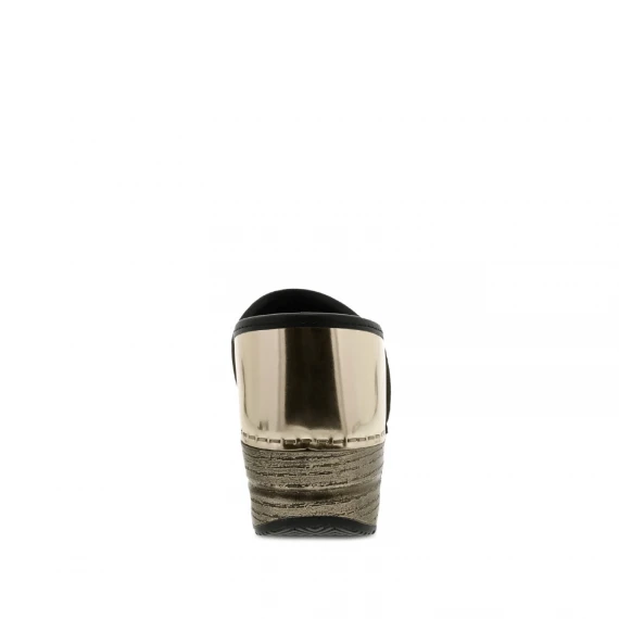 Zoccolo in pelle oro