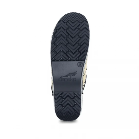 Zoccolo in pelle oro