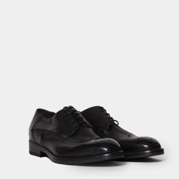 Scarpa legata modello derby in morbida pelle