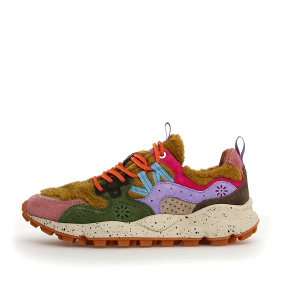 Sneakers Yamano 3 in suede rosa antico