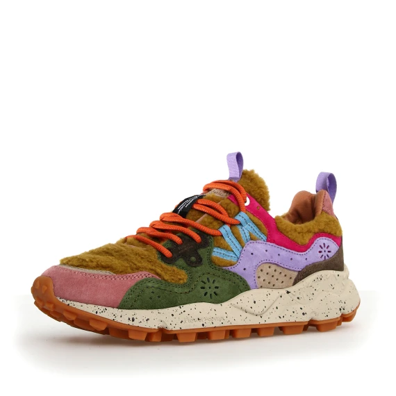 Sneakers Yamano 3 in suede rosa antico