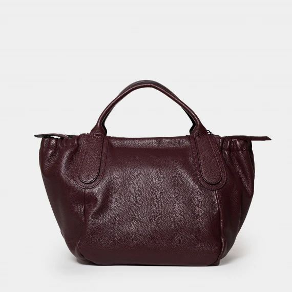 Borsa in pelle color rovere