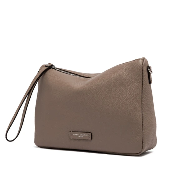 Borsetta Nora Pouch in pelle tortora
