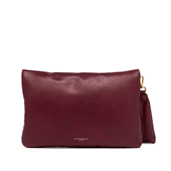 Borsa Mirea in morbida pelle liscia bordeaux