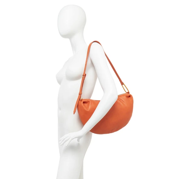 Borsa a spalla Matilde in pelle marmo