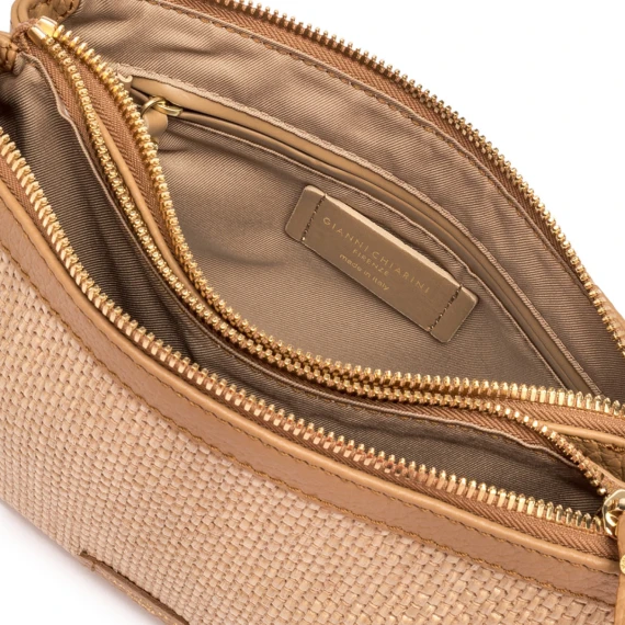 Borsa a tracolla Frida in pelle nature