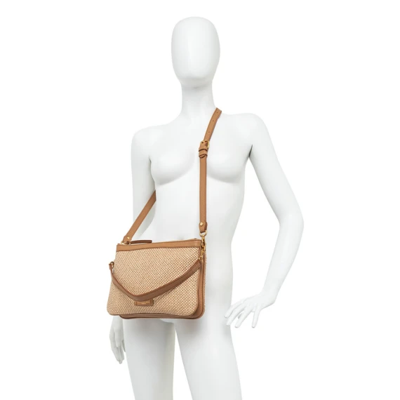 Borsa a tracolla Frida in pelle nature