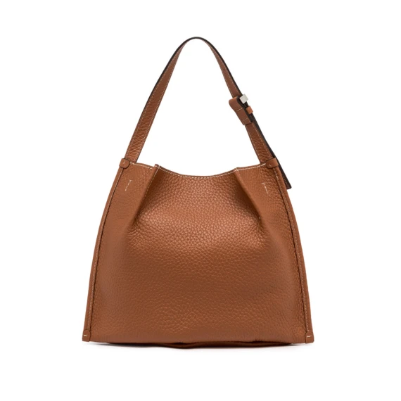 Borsa a spalla Dory in pelle caramello