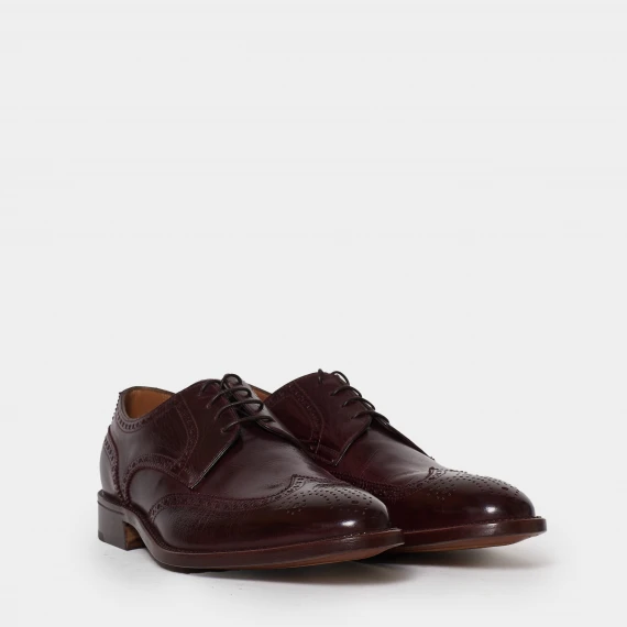 Scarpa cucita a mano allacciata modello derby