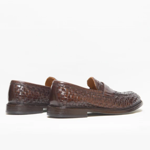 Mocassino intrecciato ebano