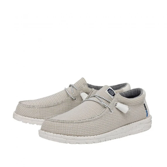 Sneakers Wally in tessuto bianco beige