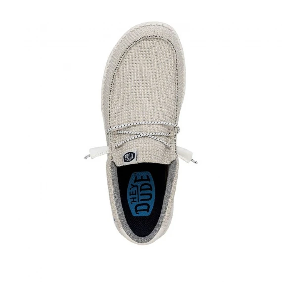 Sneakers Wally in tessuto bianco beige