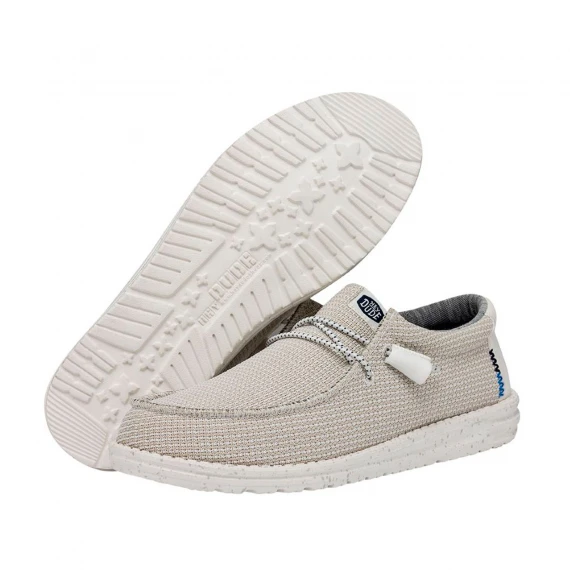 Sneakers Wally in tessuto bianco beige