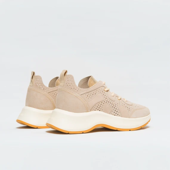 Hogan H585 in suede beige traforato