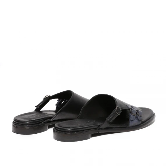 Ciabattina in pelle nera