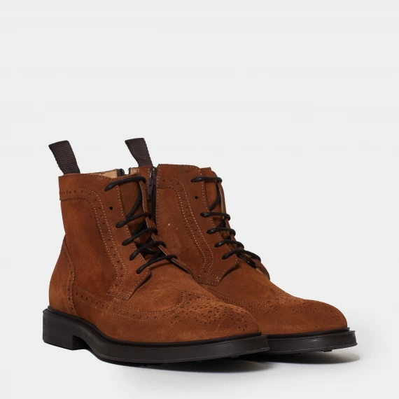 Stivaletto allacciato con zip laterale