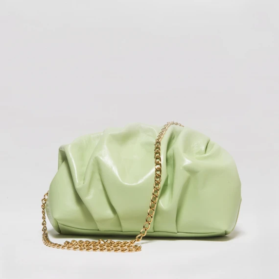 Borsetta in nappa verde giada