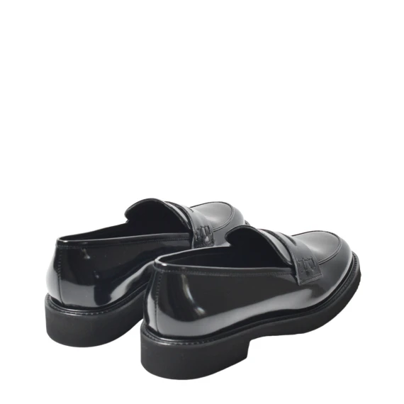 Mocassino in pelle nero