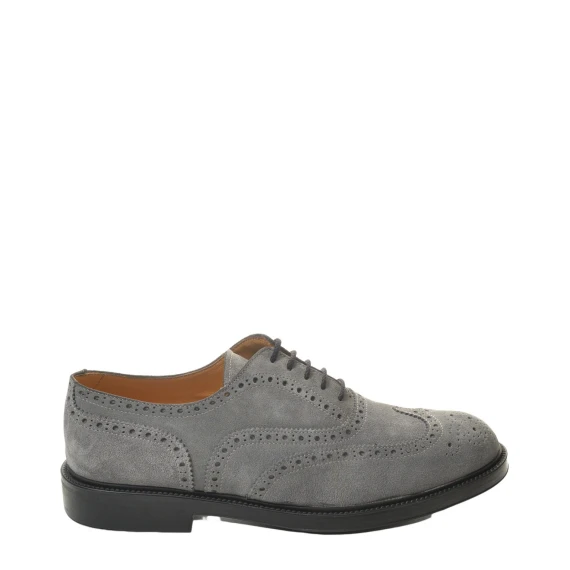 Oxford in suede grigio