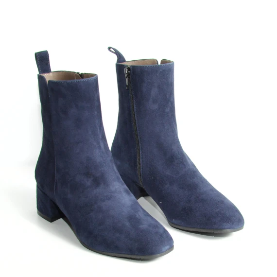 Stivaletto in mobido suede blu