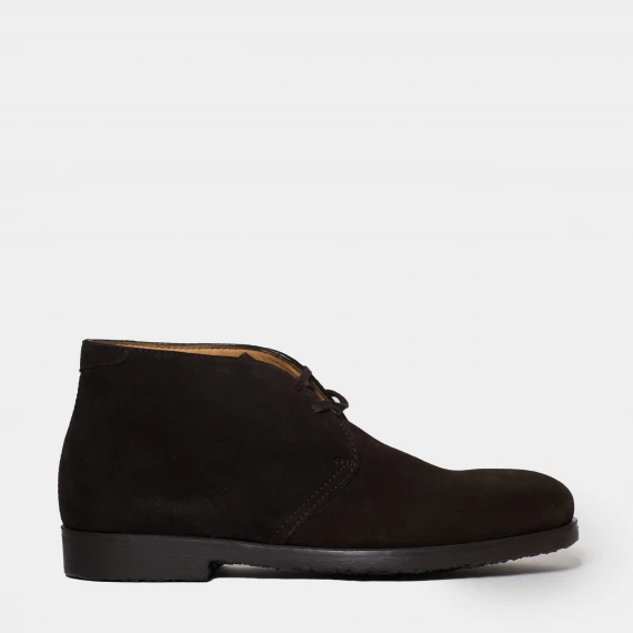 Polacchina legata in morbido suede ebano