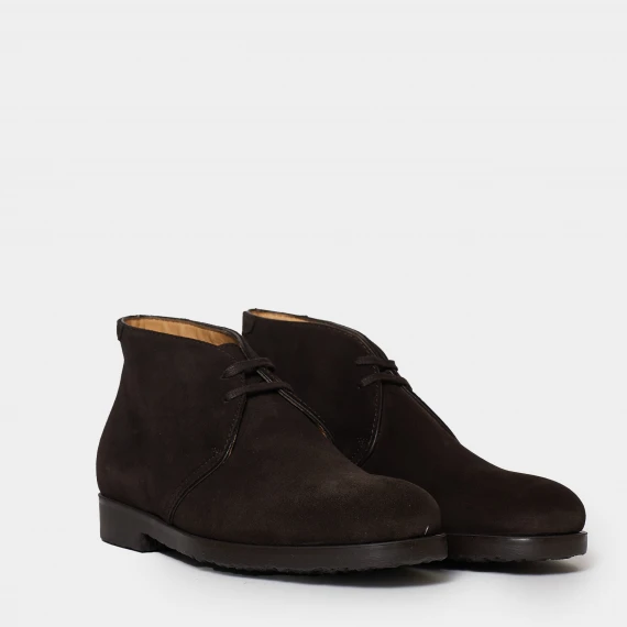 Polacchina legata in morbido suede ebano