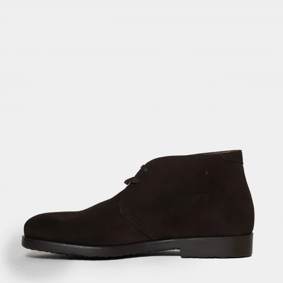 Polacchina legata in morbido suede ebano
