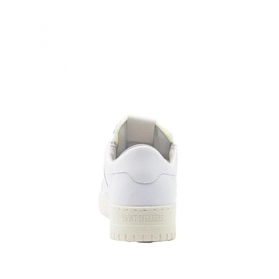 Sneakers basket in pelle bianca
