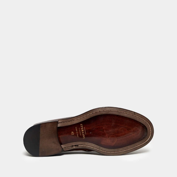 Mocassino in pelle marrone